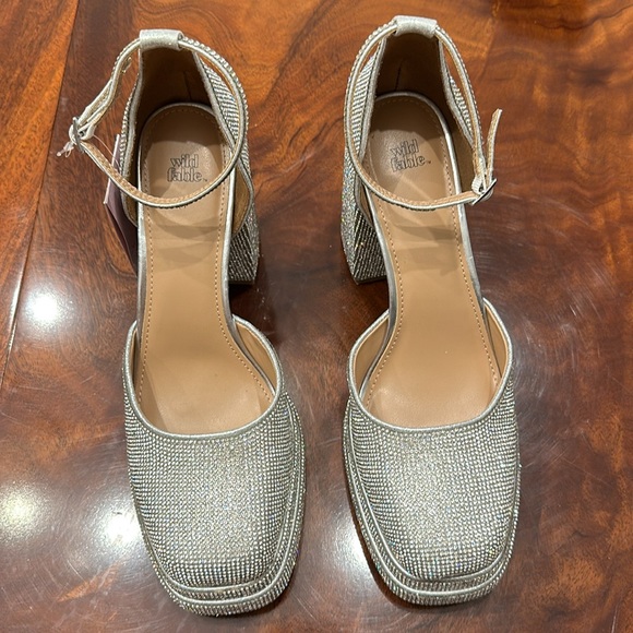 Wild Fable Bianca Rhinestone Platform Pumps - Silver - Picture 3 of 12